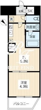 ハーモニーレジデンスノースザガーデン 204 間取り図