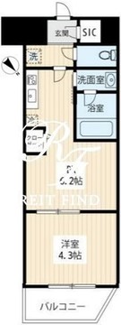 ハーモニーレジデンスノースザガーデン 404 間取り図