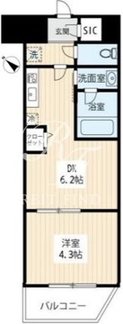 ハーモニーレジデンスノースザガーデン 105 間取り図