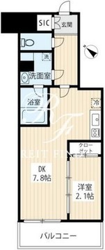 ハーモニーレジデンスノースザガーデン 206 間取り図