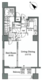 ホライズンプレイス赤坂 1402 間取り図