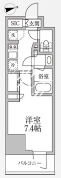 レジディア新御徒町2 905 間取り図