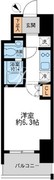 アーデン門前仲町 802 間取り図