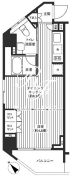 レジディア渋谷 1101 間取り図