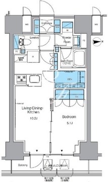 プライムアーバン浅草テラス 203 間取り図