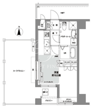 コンフォリア芝公園 501 間取り図