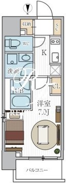 シーズンフラッツ押上 806 間取り図