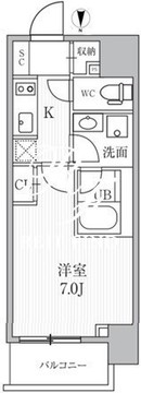シーズンフラッツ押上 805 間取り図