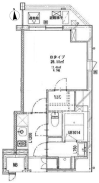 クリアルプレミア浅草橋 601 間取り図