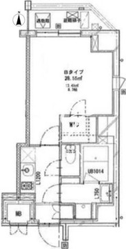 クリアルプレミア浅草橋 302 間取り図