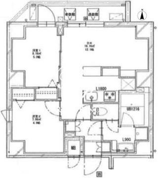 クリアルプレミア浅草橋 1201 間取り図