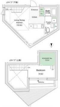 スタイリオX白金 503 間取り図
