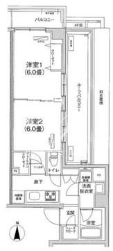 アイルグランデ大田 504 間取り図