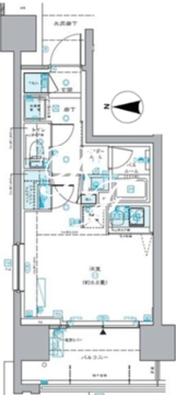 セントラルプレイス新宿御苑前 1301 間取り図