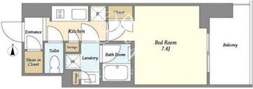 ラティエラ大鳥居 1404 間取り図