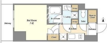 ラティエラ大鳥居 1410 間取り図
