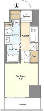 ラティエラ大鳥居 1309 間取り図