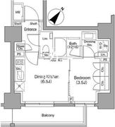 ザ・パークハビオ巣鴨 1114 間取り図