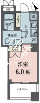 メゾンビスタ渋谷宇田川 602 間取り図