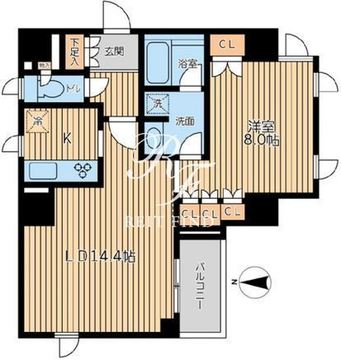 シティスパイア半蔵門 1101 間取り図
