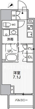 ドゥーエ三ノ輪1 303 間取り図