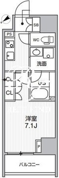 ドゥーエ三ノ輪1 1002 間取り図
