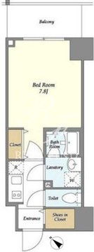 ＢｌｕＲｏｃｋ門前仲町 402 間取り図