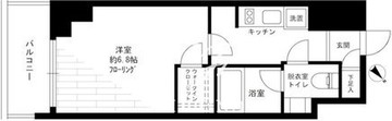 パークリュクス白金高輪 1003 間取り図