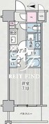 テラス浅草橋 707 間取り図