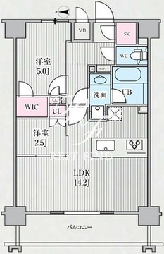 テラス浅草橋 1203 間取り図