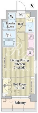 アヴォルトフェリーチェ蒲田サウス 214 間取り図
