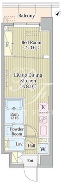 アヴォルトフェリーチェ蒲田サウス 205 間取り図