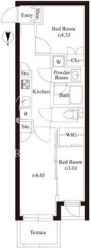 ゲートマークス三軒茶屋 101 間取り図