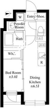 ゲートマークス三軒茶屋 502 間取り図