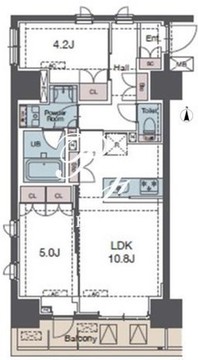 ラグゼナ田端北 401 間取り図