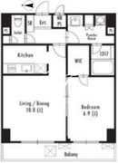 グランパセオ両国ノース 802 間取り図