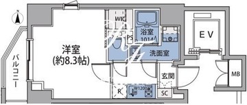 ルネサンスコート両国リバーテラス 401 間取り図