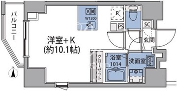 ルネサンスコート両国リバーテラス 302 間取り図