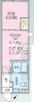 ライブフラット田端 201 間取り図