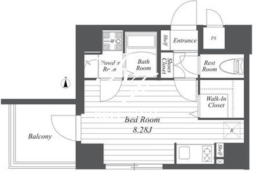プラティーク世田谷豪徳寺 501 間取り図