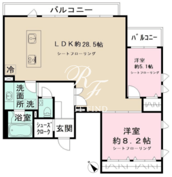 アギー弥生 302 間取り図