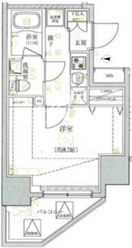 ベルシード大島 601 間取り図