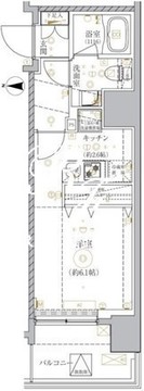 ベルシード大島 602 間取り図