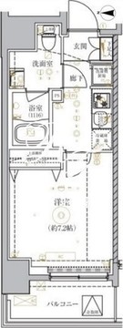 ベルシード大島 403 間取り図