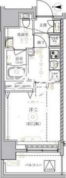 ベルシード大島 803 間取り図