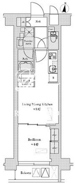 ブリリアイスト渋谷本町 605 間取り図