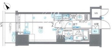 ズーム恵比寿 306 間取り図