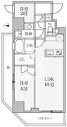 シーズンフラッツ住吉 301 間取り図