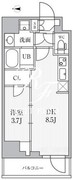 シーズンフラッツ住吉 403 間取り図