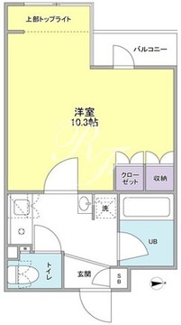 ディアレンス西麻布 101 間取り図